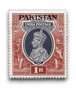 King George VI Definitives Indian Stamps Overprinted