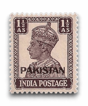 King George VI Definitives Indian Stamps Overprinted