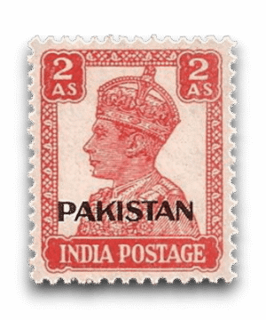 King George VI Definitives Indian Stamps Overprinted