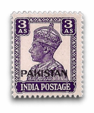 King George VI Definitives Indian Stamps Overprinted