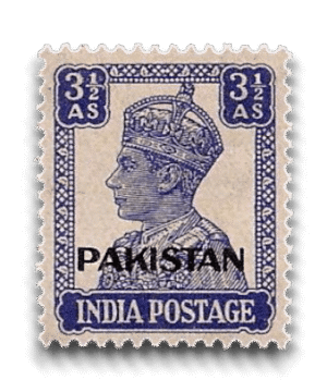 King George VI Definitives Indian Stamps Overprinted