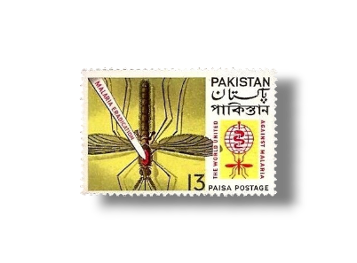 Malaria Eradication Mosquito Pierced with Blades