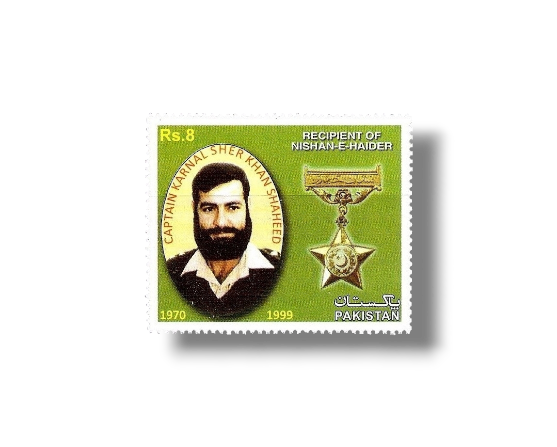 2013 PK1483 Recipients Of Nishan-e-haider And Hilal-i-kashmir Captain Karnal Sher Khan