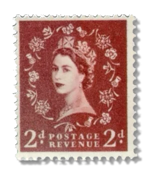 1957 GB543  Queen Elizabeth II - Predecimal Wilding