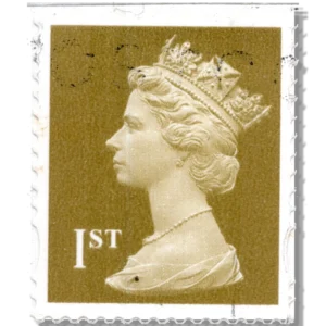 1971 GB1668 Queen Elizabeth II Machin 1st Gold