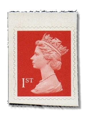 1971 GB2040 Queen Elizabeth II Machin 1st Orange
