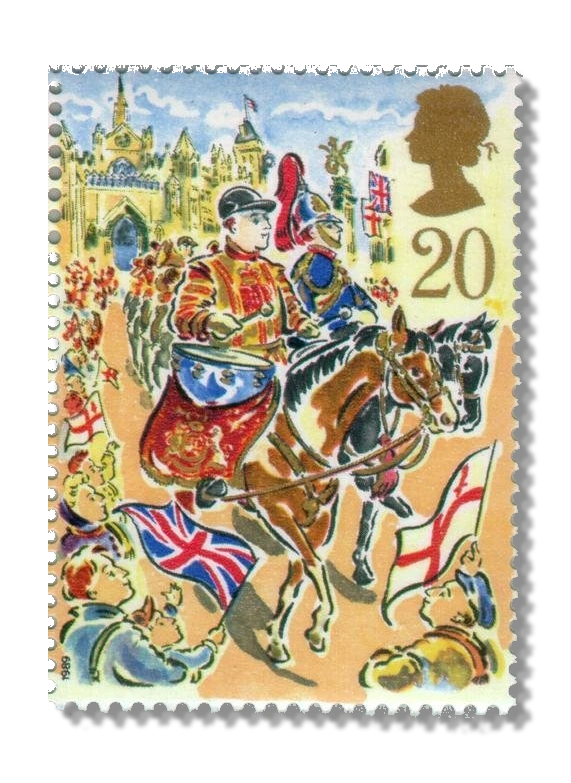 Blues and Royals Drum Horse