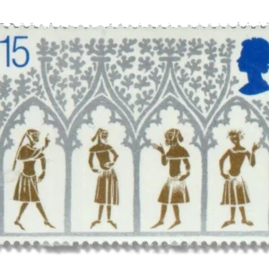 14th Century Peasants from Stained-glass Window