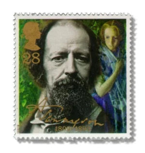 Alfred Lord Tennyson poet in 1856