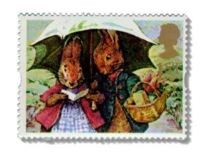 Peter Rabbit and Mrs. Rabbit