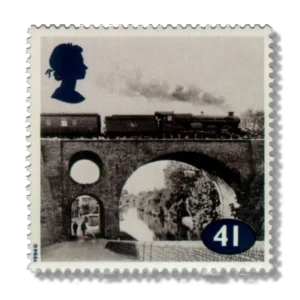 1994 GB1799 Class "Castle" No 7002 Devizes Castle on Bridge crossing Can