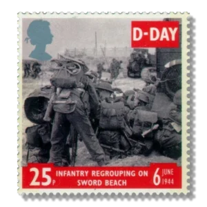 1994 GB1827 Infantry regrouping on Sword Beach