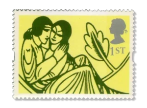 1995 GB1867 Greetings Stamps Greetings The Kiss Peter Blake