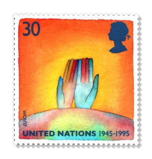 1995 GB1877 Europa Peace and Freedom British Troops and French Civilians celebrating
