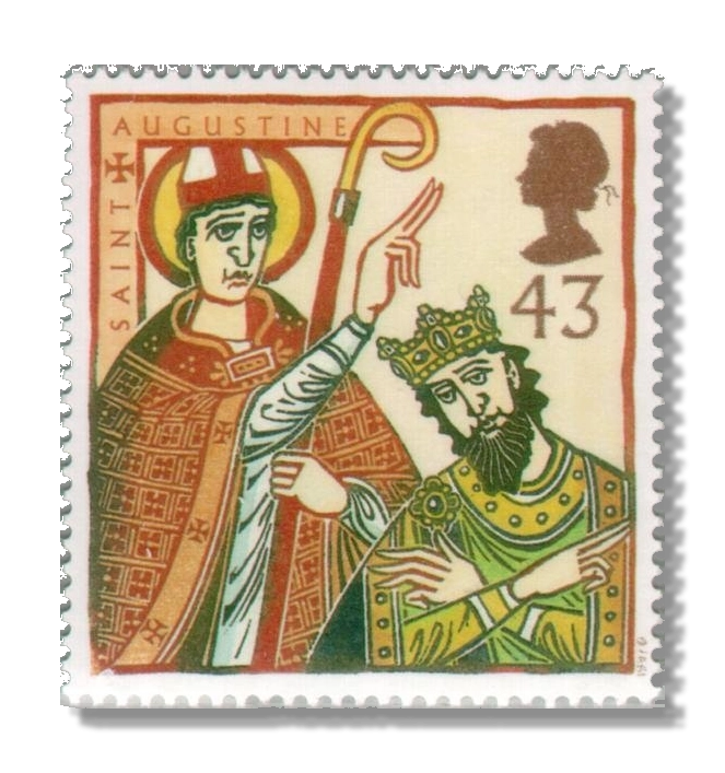 1997 GB1974 Religious Anniversaries St. Augustine with King Ethelbert