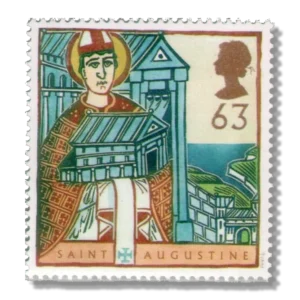 1997 GB1975 Religious Anniversaries St. Augustine with Model of Cathedral