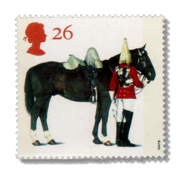 1997 GB1990 50th Anniv. of the British Horse Society Lifeguards horse