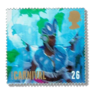 1998 GB2056 Europa. Woman in Blue Costume and Headdress