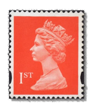 Queen Elizabeth II Machin 1st Orange