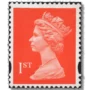 Queen Elizabeth II Machin 1st Orange