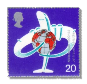 1999 GB2073 Airliner hugging Globe (International air travel)