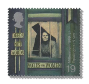 1999 GB2098 Sufragette behind Prison Window (Equal Rights for Women)