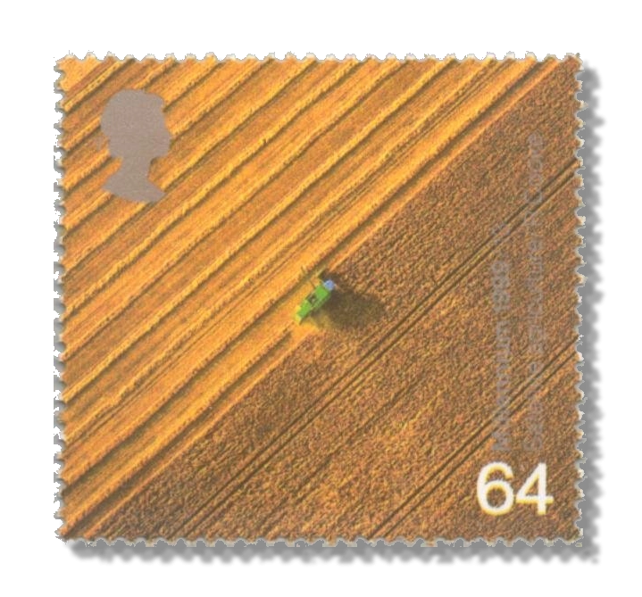 1999 GB2110 Aerial View of Combine Harvester