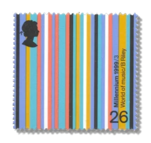 1999 GB2120 "World of Music" (Bridget Riley)