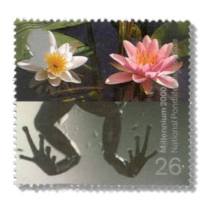 2000 GB2135 Frog's Legs and Water Lilies (National Pondlife Centre)