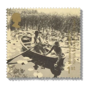 2000 GB2163 Gathering Waterlilies on Broads (Norfolk and Norwich Project