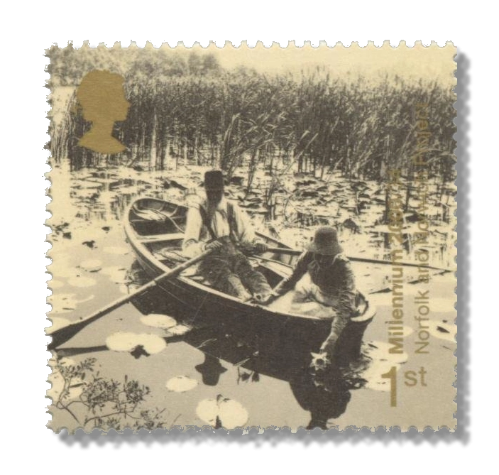 2000 GB2163 Gathering Waterlilies on Broads (Norfolk and Norwich Project