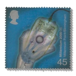 2000 GB2164 X-ray of Hand holding Computer Mouse (Millennium Point)