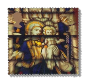 2000 GB2170 Virgin and Child Stained Glass Window, St Edmundsbury Cathed