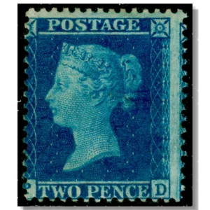 1854 GB34 Queen Victoria Blue Perf.