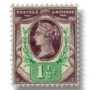 1887 GB198 Queen Victoria Purple and green