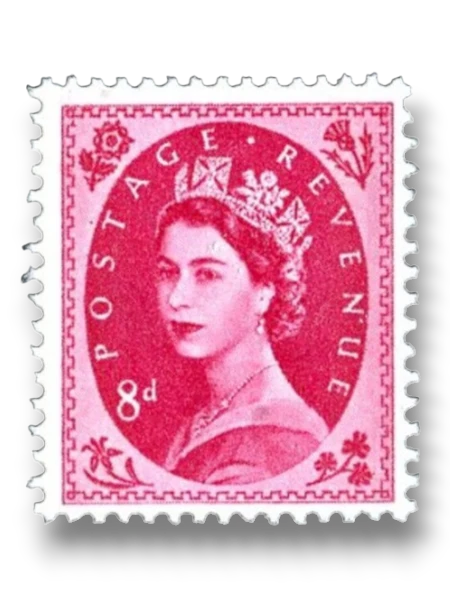 GB617b Queen Elizabeth II - Predecimal Wilding