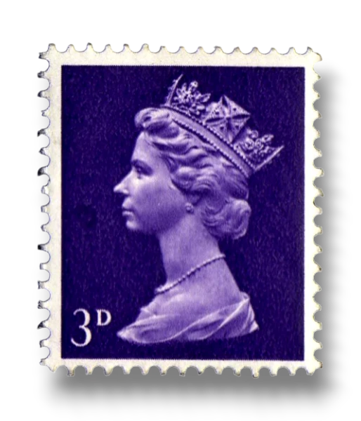 Queen Elizabeth II - 3d Predecimal Machin