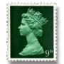 Queen Elizabeth II - 9d Predecimal Machin