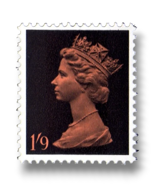 Queen Elizabeth II Orange and black