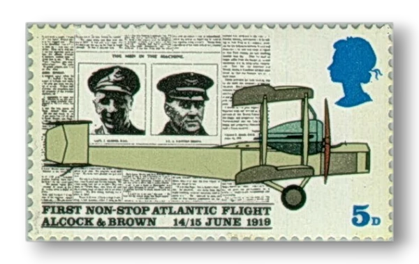 Page from Daily Mail, and Vickers FB-27 Vimy Aircraft