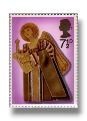 Angel Playing Harp