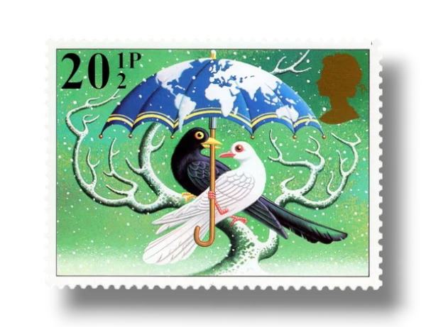 'World at Peace' (Dove and Blackbird)