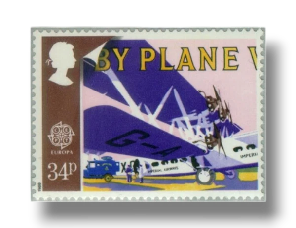 Transport and Mail Services in 1930s, Imperial Airways Handley Page H.P.45 G-AAXD Horatius and airmail van