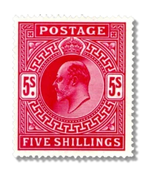 1902 GB263 King Edward VII Red