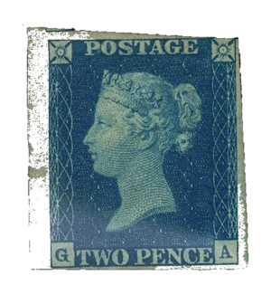 1840 GB5 Queen Victoria Two Penny Blue Imperf.